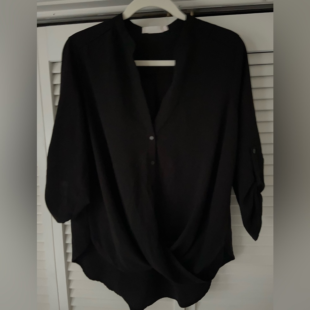 Black 3/4 sleeve top